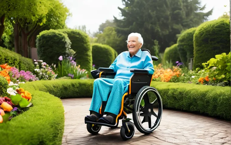 루게릭병 진행 속도와 관리 - **Empowered Communication and Home Control:**
    "A middle-aged individual with ALS, dressed in sma...