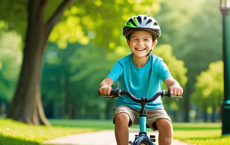 근육병 치료를 위한 유전자 치료 - **Prompt:** A heartwarming scene depicting a young child, approximately 6-8 years old, with Duchenne...