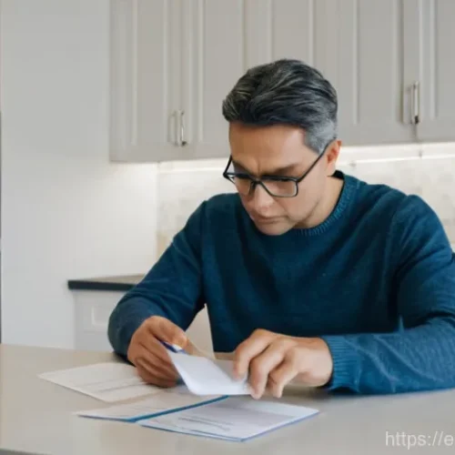 다발성 경화증 치료 비용 분석 - **Image Prompt 1: The Weight of Medication Costs**
    A realistic photograph of an adult individual...